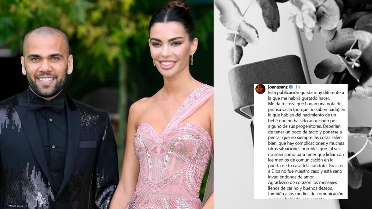 El contundente comunicado de Joana Sanz tras el nacimiento de su nuevo hijo