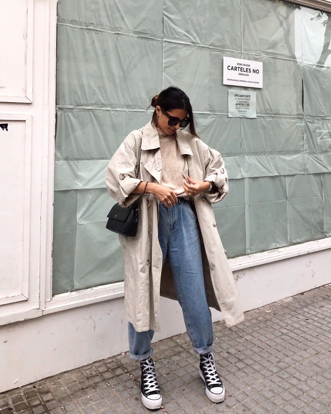 Estas zapatillas Converse con plataforma que TODAS llevan en Instagram  quedan genial con tus pantalones más cómodos, vaqueros y vestidos midi,  María Valdés lo confirma - Woman