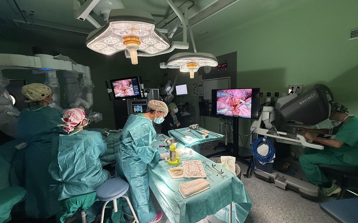 La plataforma robótica permite visualizar con detalle el interior del cuerpo y facilita la labor al cirujano