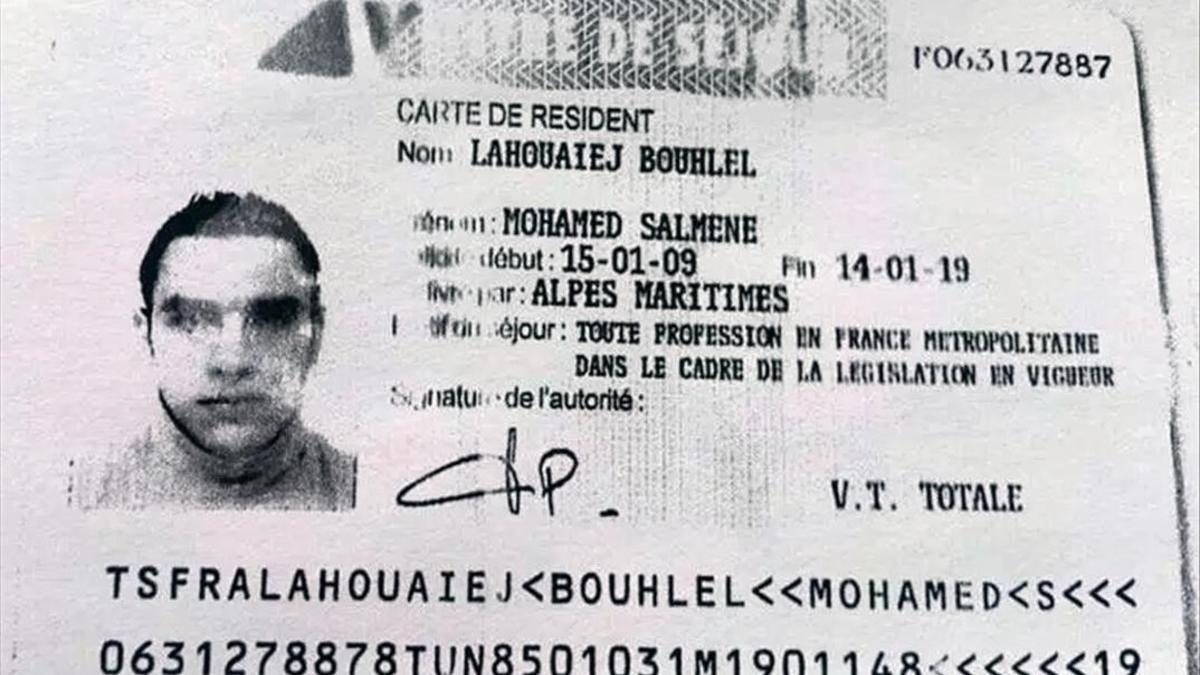 El carnet de identidad del terrorista.