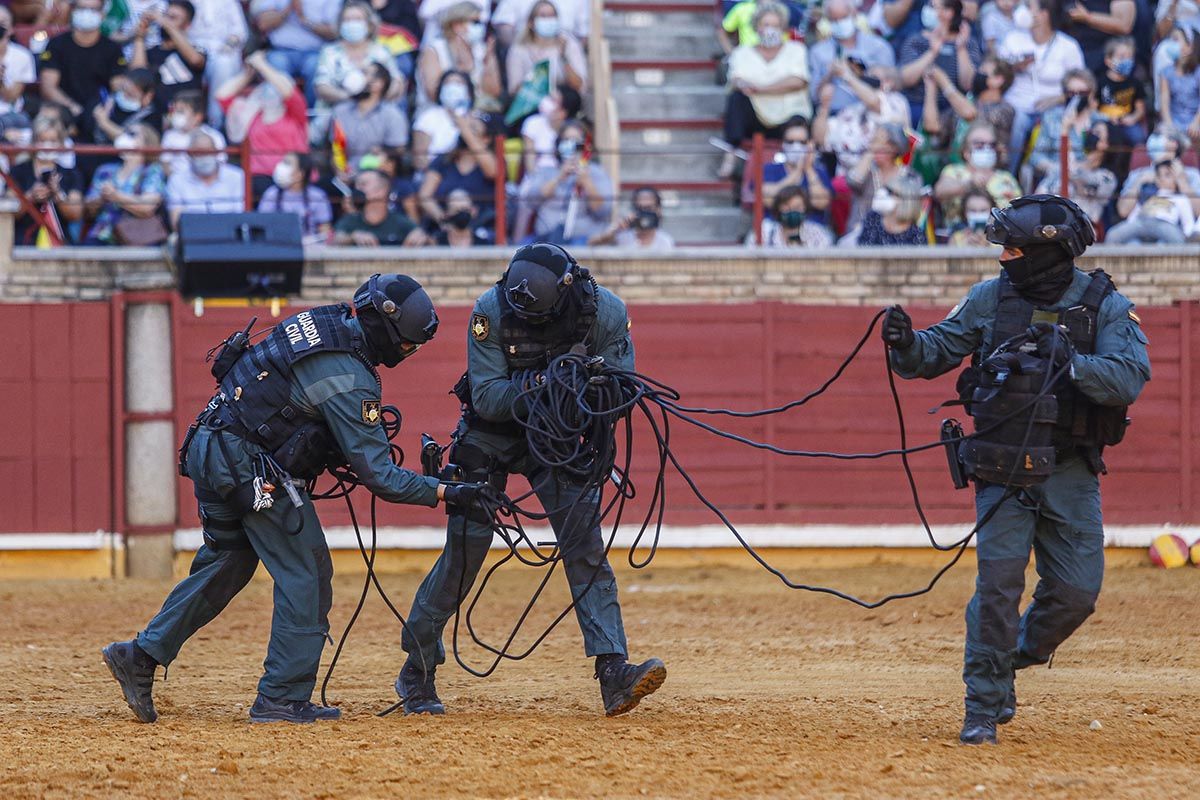 Exhibición de la Guardia Civil en la plaza de toros de Córdoba