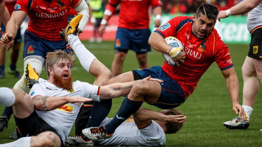 Imagen de un partido de la selección española