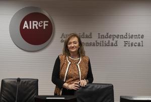 Imagen de la presidenta Autoridad Independiente de Responsabilidad Fiscal (AIReF), Cristina Herrero. EFE/J.P. Gandul