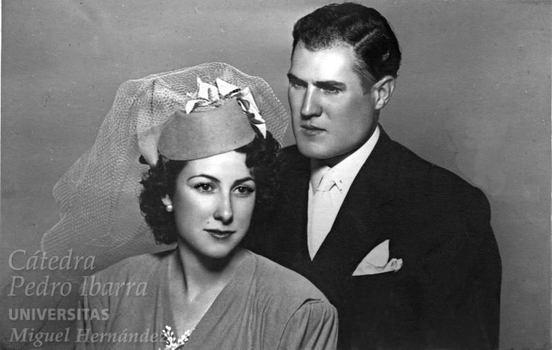 La boda de Sixto Marco con Celia Lozano (1946)