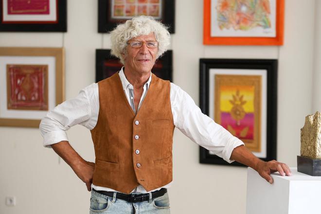 Aquí están las fotos de la entrevista con el artista Georges Chabbat