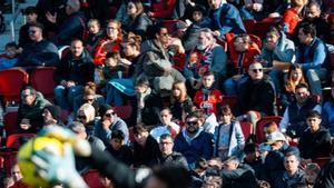 Aficionados del Mallorca en el entrenamiento de puertas abiertas.