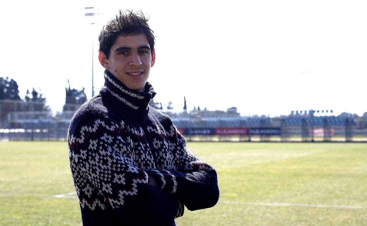 Yassine Bounou, durante su época en el Real Zaragoza
