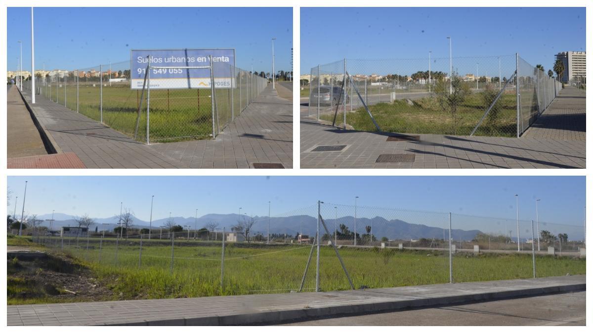 Algunos de los solares que han limpiado, acondicionado y vallador en el entorno de Belcaire Norte.