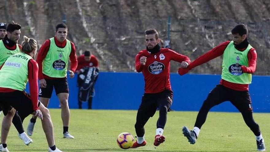 Los fabrilistas Víctor y Álex Cobo, con el primer equipo