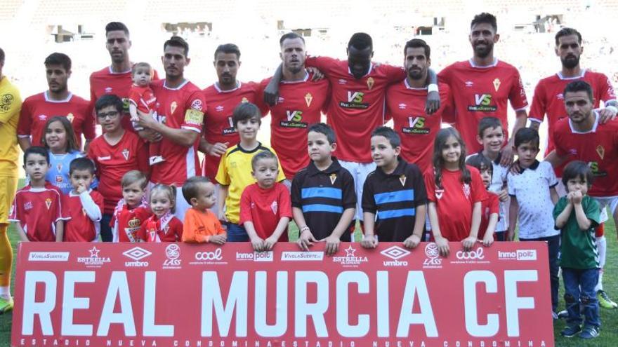 El once del Murcia en el partido del domingo.