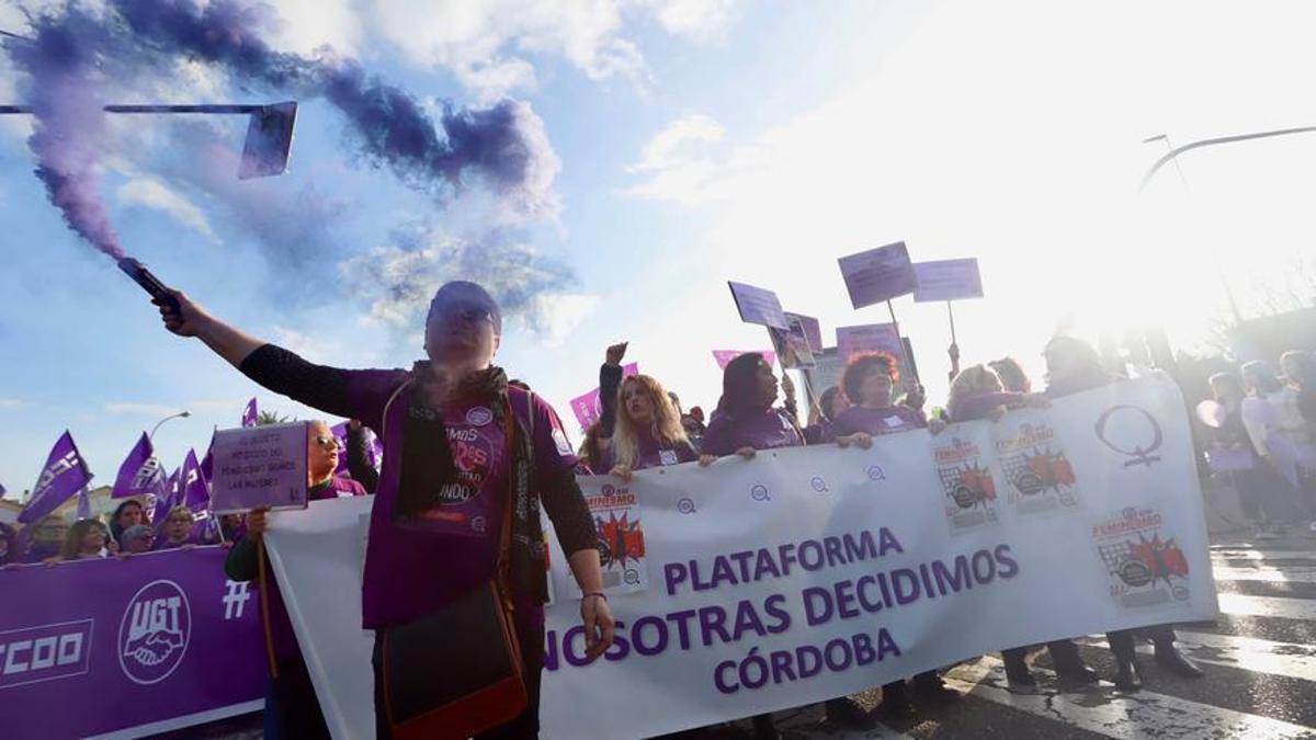 La manifestación del 8M en Córdoba.