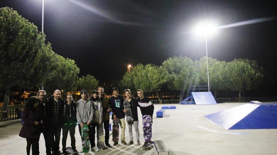 La luz se multiplica por cinco en la pista de skate de la Aldehuela