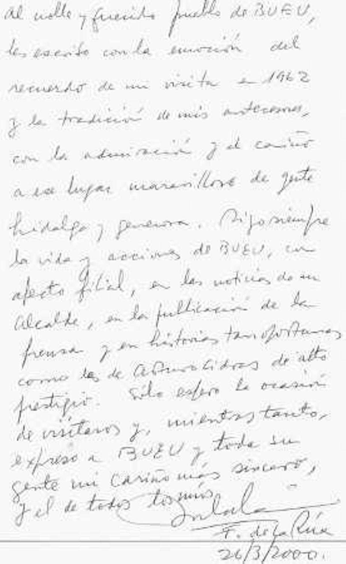 La huella de Bueu en Fernando de la Rúa