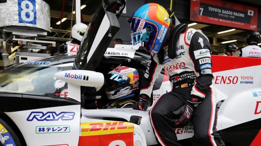 Fernando Alonso, en el circuito de Silverstone.