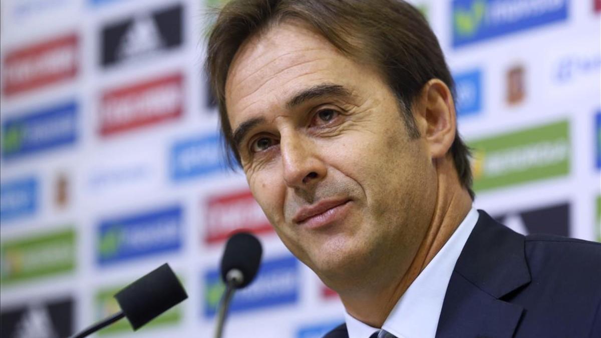 Julen Lopetegui, seleccionador español, ofrece la lista de convocados