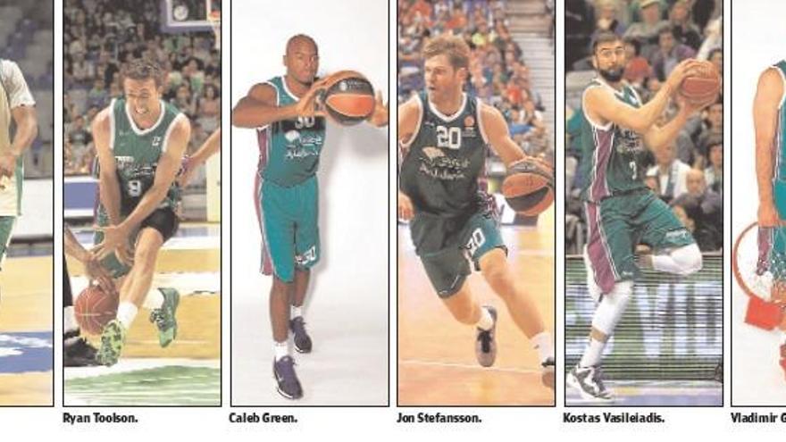 Jugadores del Unicaja.