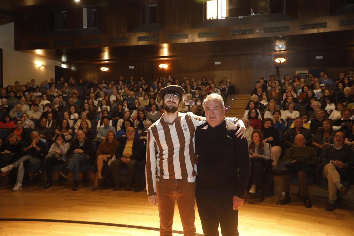 David Uclés con Fulgencio Argüelles, en el Auditorio Príncipe Felipe.