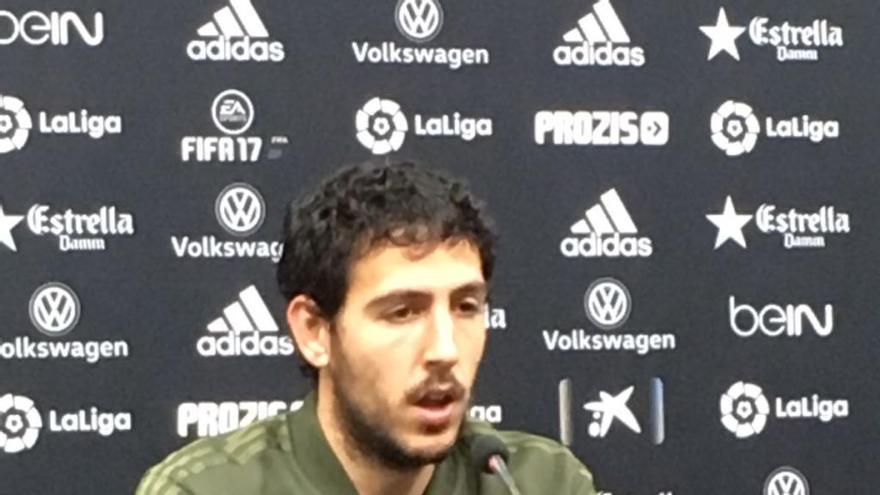 Dani Parejo, hoy, durante su comparecencia.