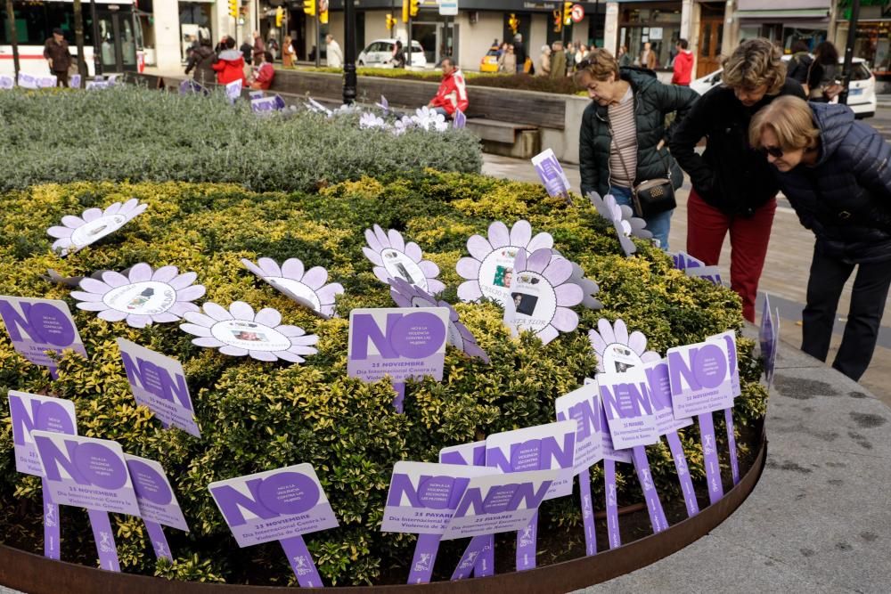 ACTOS DEL 25N CONTRA LA VIOLENCIA DE GÉNERO EN LOS JARDINES DE LA PLAZA DEL PARCHIS