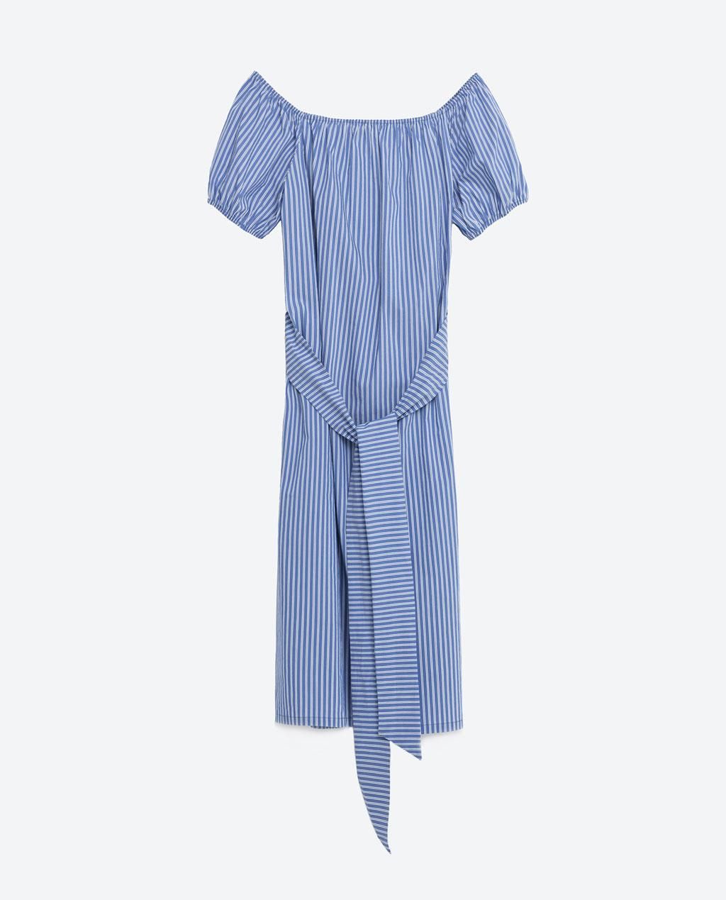 Vestido midi rayas, Zara (39,95€)