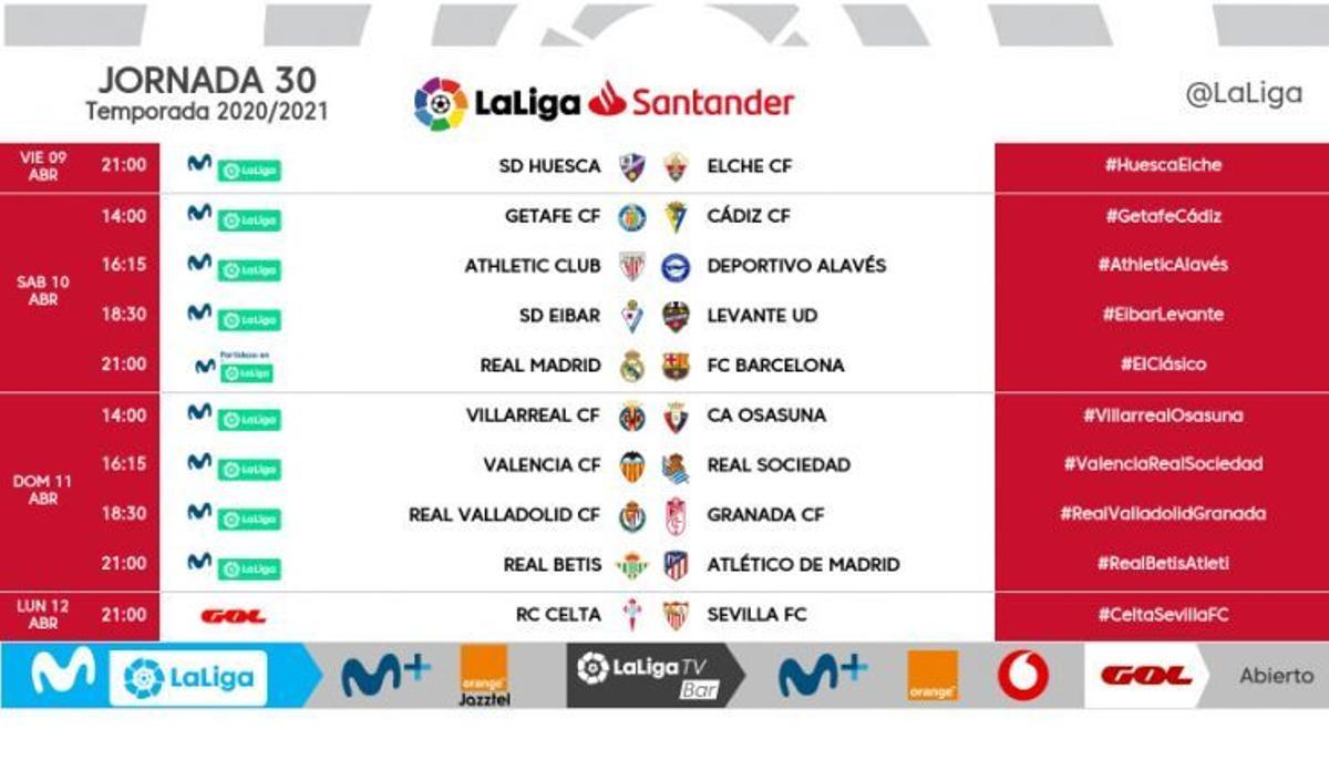 Ya hay horario para la jornada de Semana Santa