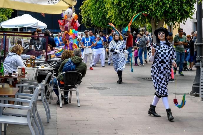 TELDE. SAN GREGORIO. TELDE. Telde cambia la hora. En la zona comercial abierta de San Gregorio se celebra el cambio de hora con diversas actividades. Hay ludoparque gigante, tiro con arco para niños, feria de artesanía, karts, entre otros.  | 30/03/2019 | Fotógrafo: Juan Carlos Castro