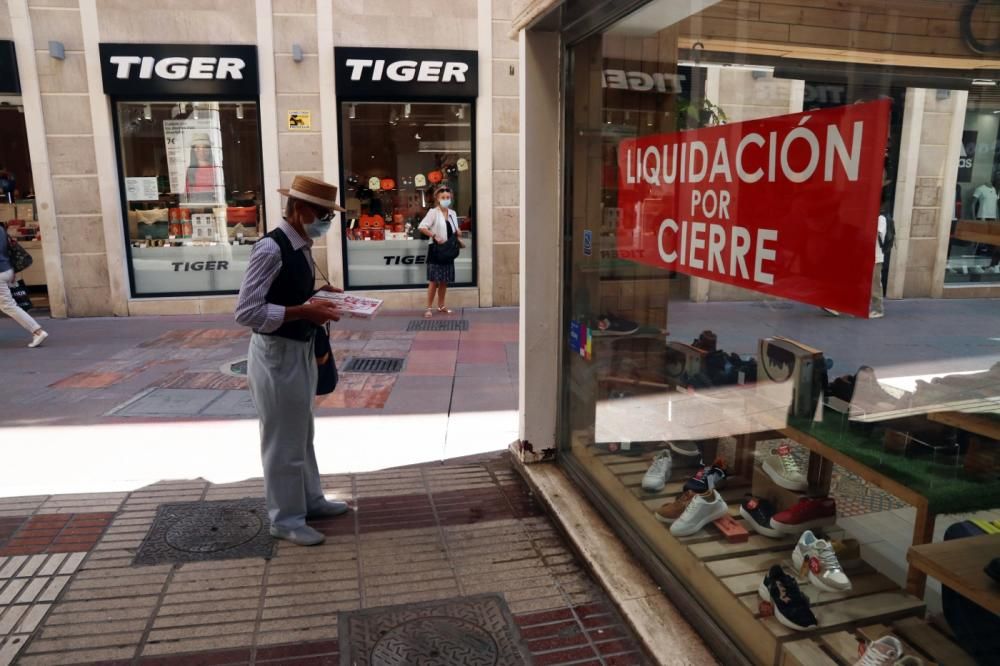 El comercio entra en crisis en el Centro de Málaga.