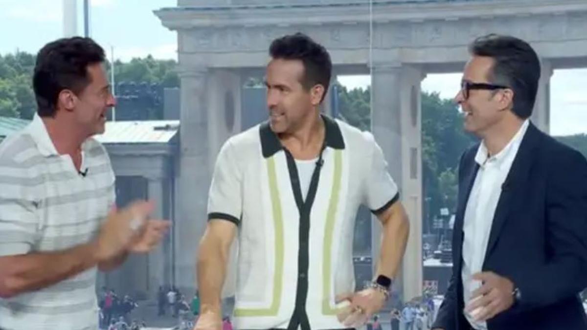 Ryan Reynolds y Hugh Jackman, en Teledeporte.