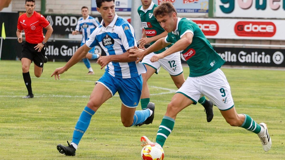 Sola, durante el partido ante el Fabril en O Vao.