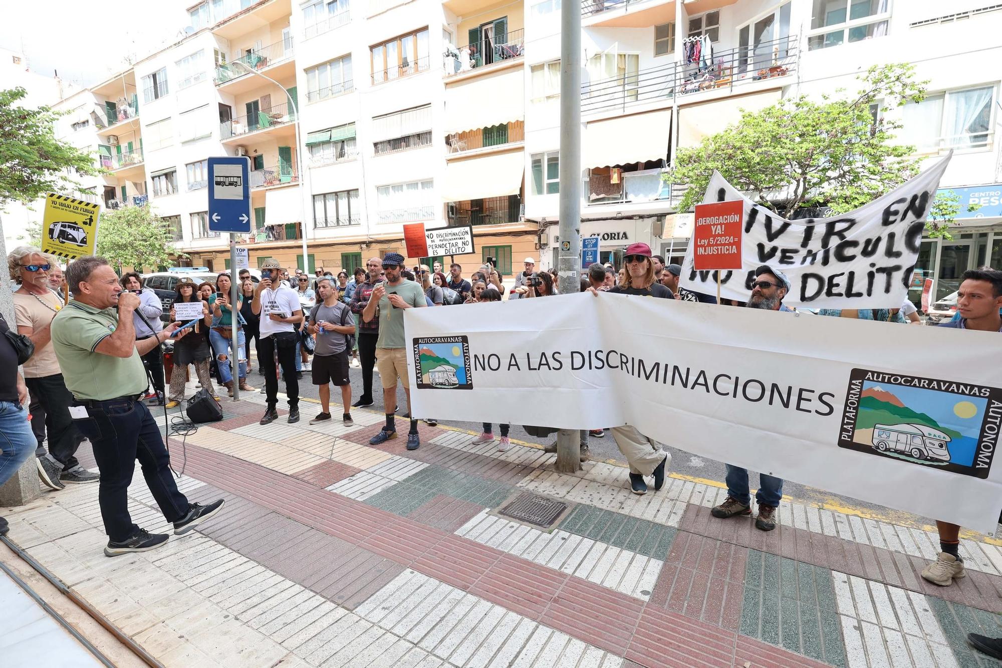 Nueva manifestación de caravanistas en Ibiza