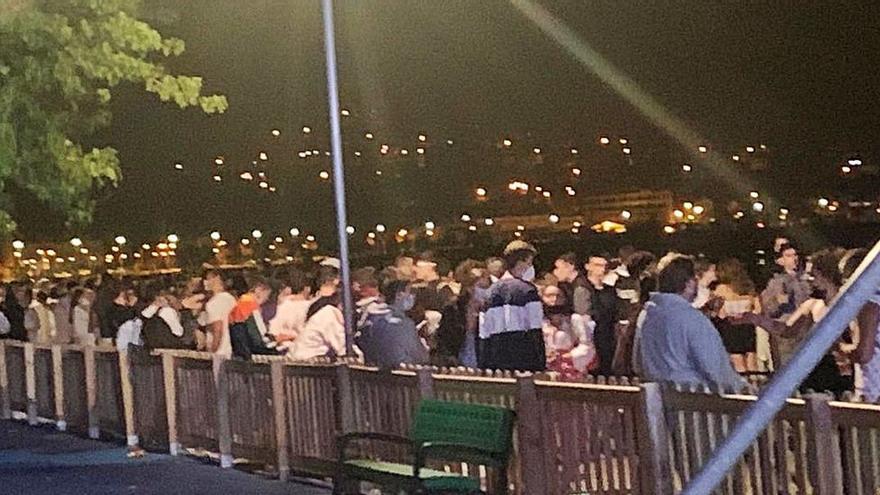 Botellones y peleas en la última noche del Carmen en Moaña