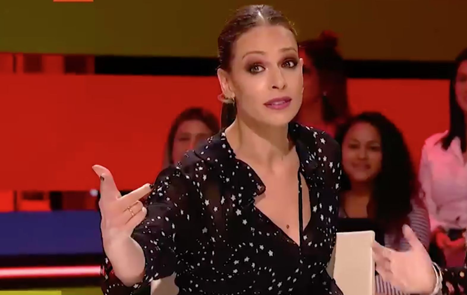 Eva González en el programa 'Zapeando'