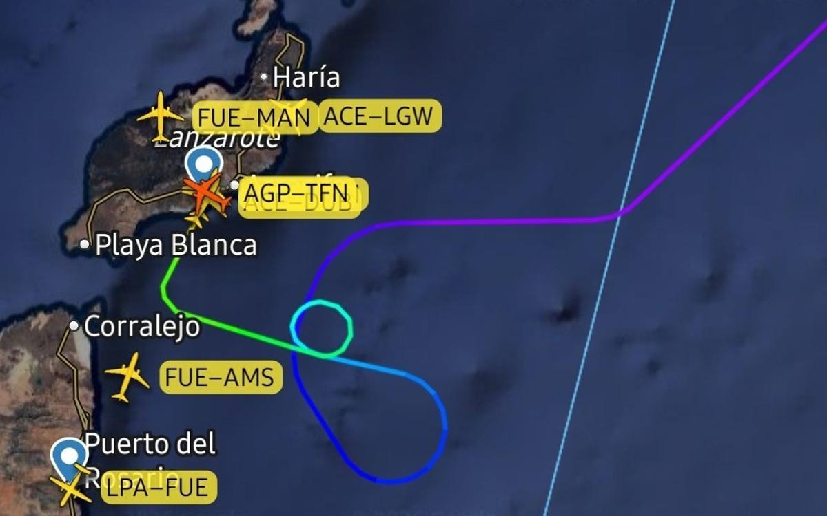Un avión ha tenido que ser desviado a Lanzarote por culpa de seis pasajeros conflictivos