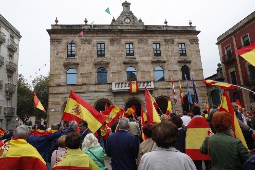 Manifestación en Gijón por la unidad de España