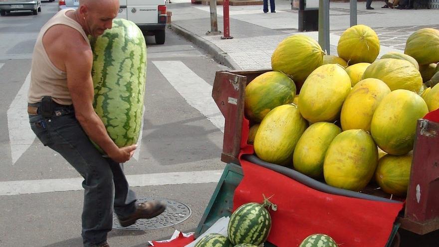 Melones en las calles de Almendralejo