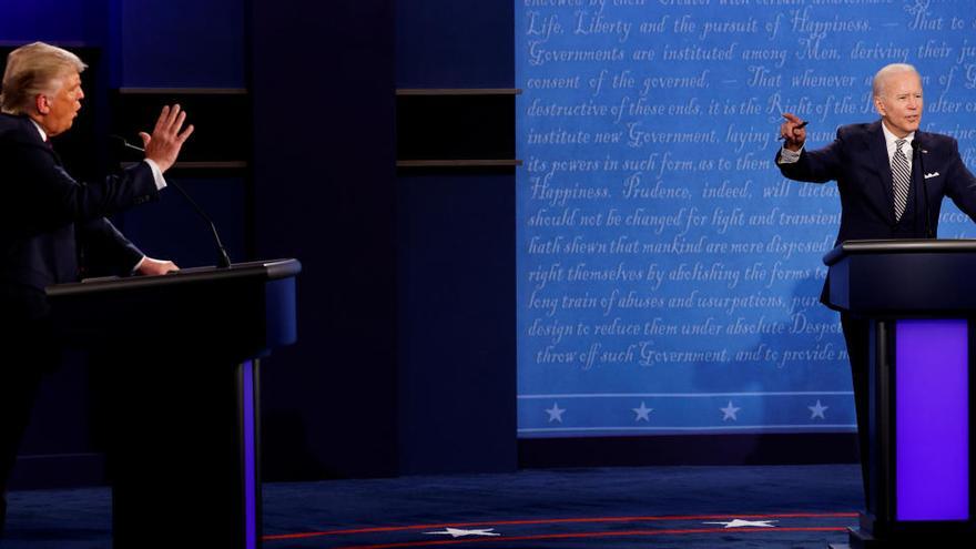 Donald Trump y Joe Biden, en el primer debate