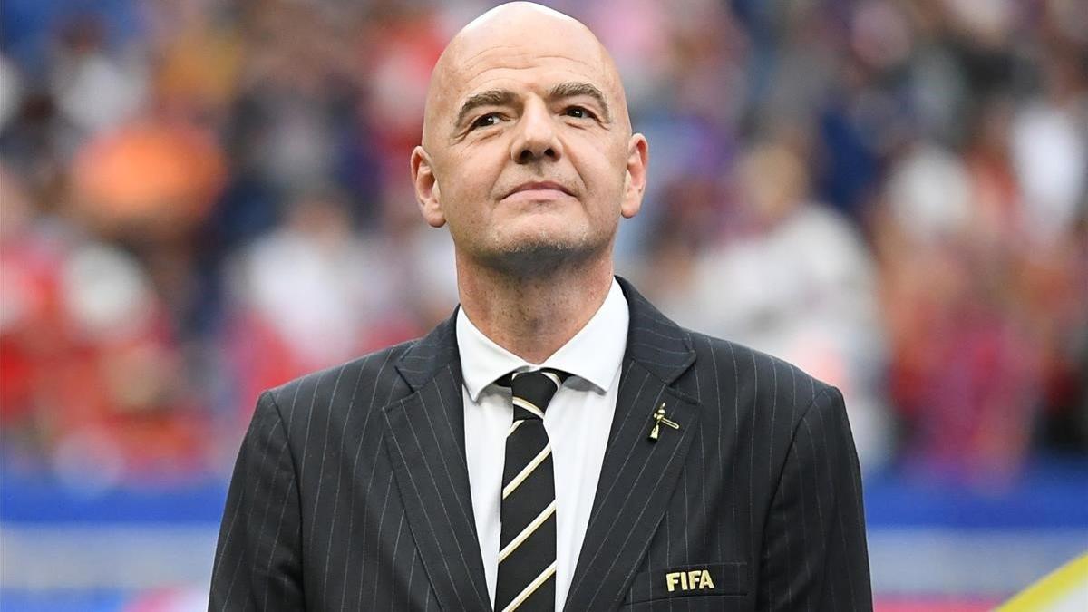 Gianni Infantino, el presidente de la FIFA, el pasado mes de julio.