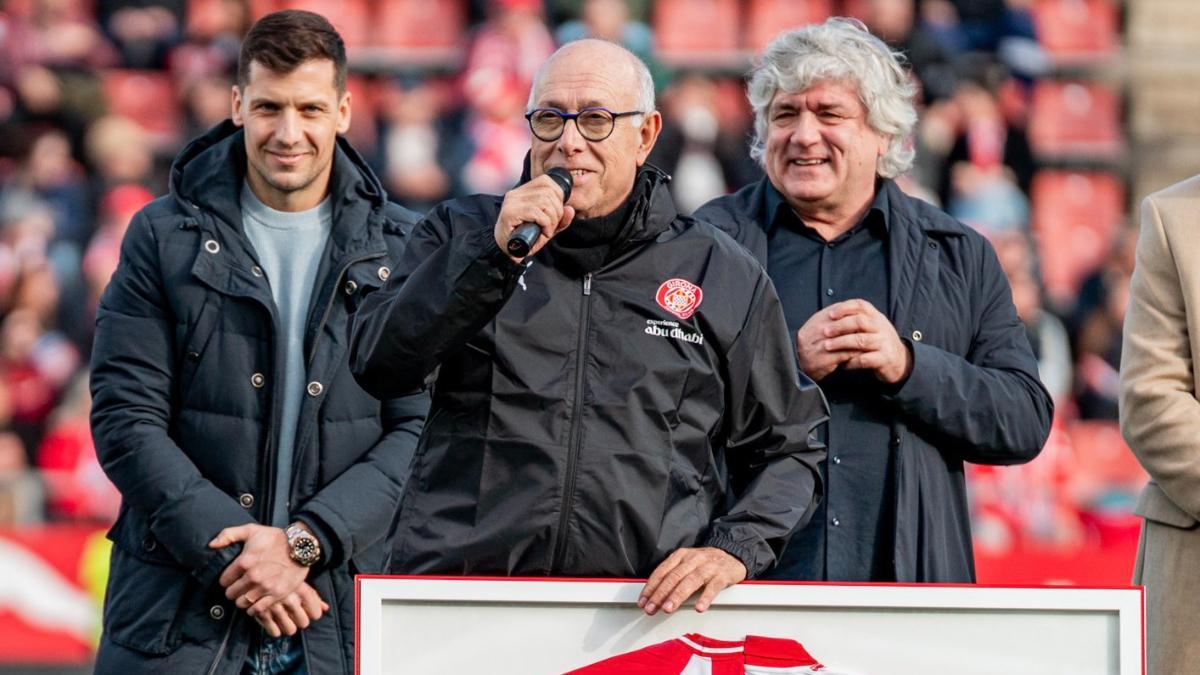 El Girona homenajeó a Jota