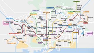 'Beautifulvitge Hospital' o 'Triumphal Arch': así es el mapa del metro de Barcelona en inglés que arrasa en Twitter