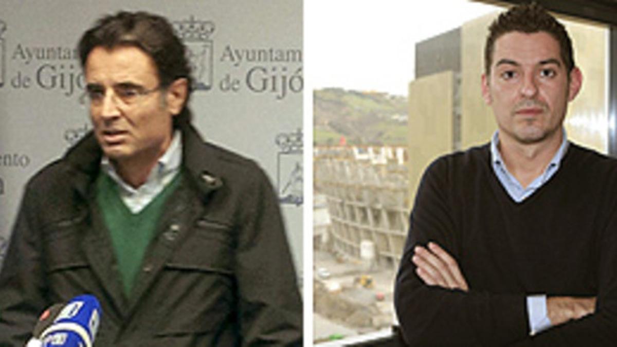 El ya exconcejal del PP de Gijón Eduardo Junquera (izquierda) y David Pasarin-Gegunde, edil popular de Galdakao.