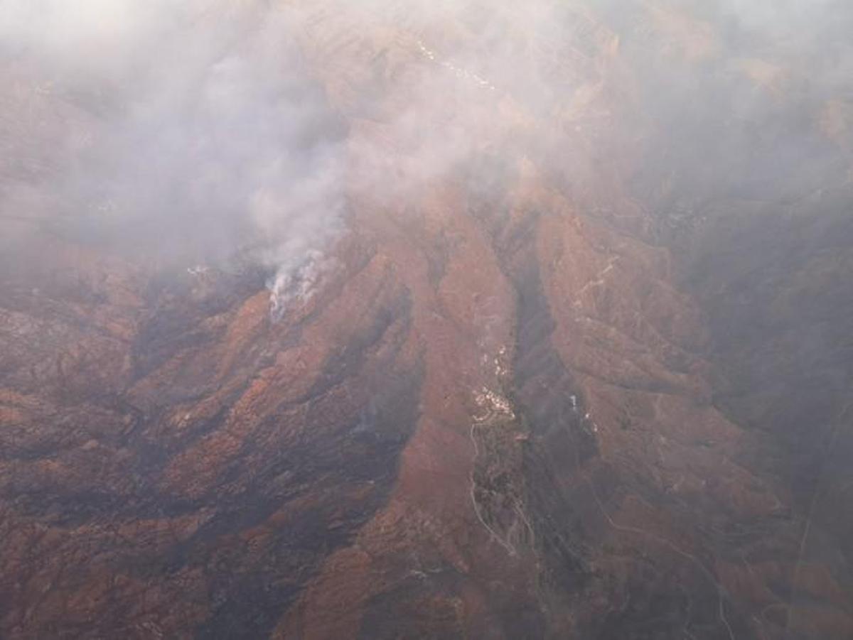 Incendio Forestal en Gran Canaria. El Bentayga 20/08/2019 Incendio Forestal en Gran Canaria. El Bentayga 20/08/2019