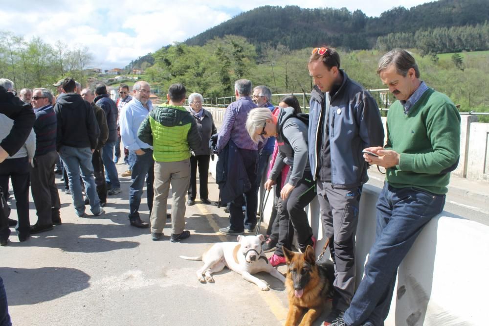 Protesta de pescadores en Cornellana