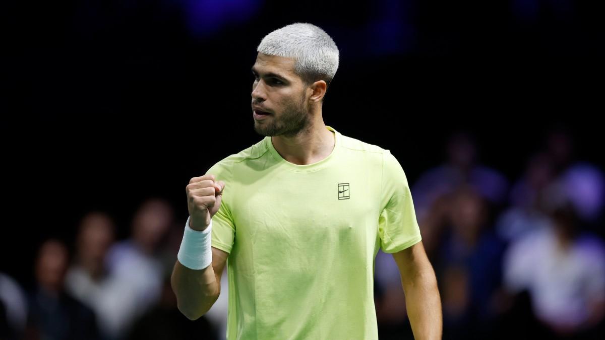 Carlos Alcaraz, en el Masters 1000 de París