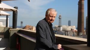 Wim Mertens, en la terraza de un hotel barcelonés.