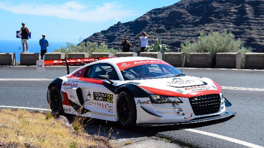 Luis Monzón a los mandos del Audi R8 LMS.