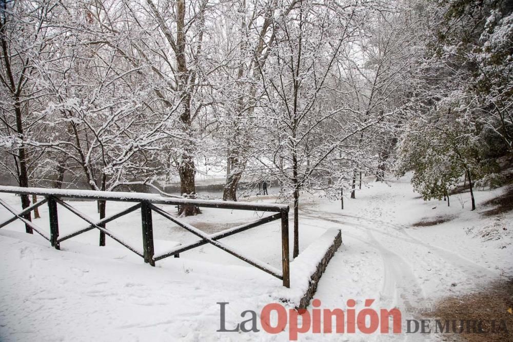 Nieve en las Fuentes del Marqués de Caravaca