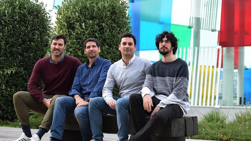 Miembros del equipo de la startup malagueña Loonfy.