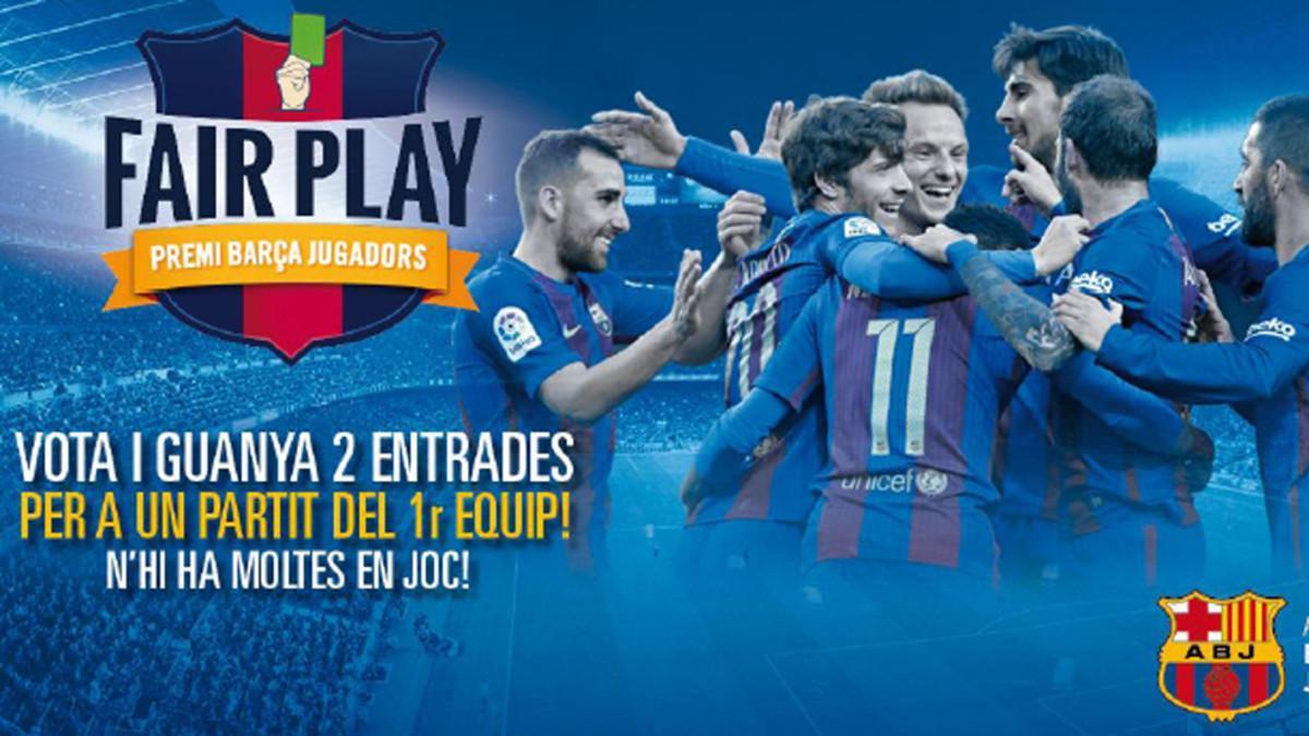 Ya se pueden votar a los jugadores del FC Barcelona 2016-17 con más fair play dentro y fuera del campo de la presente temporada