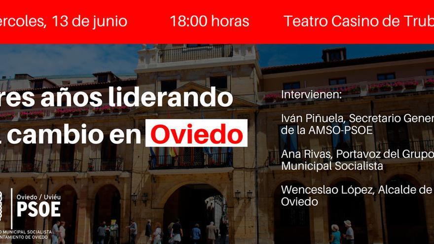 El PSOE celebra tres años al frente del Gobierno Local con un acto en Trubia