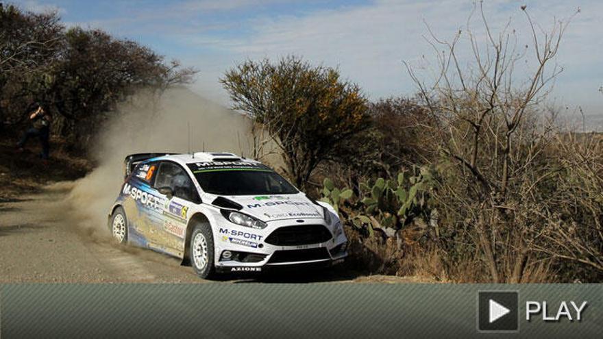 Espectacular accidente en el Rally de México